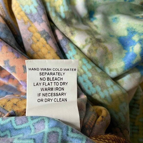 Rabbit Rabbit Rabbit Midi Dress Womens 6 Multicolor Aztec Southwest Sleeveless - Picture 10 of 11